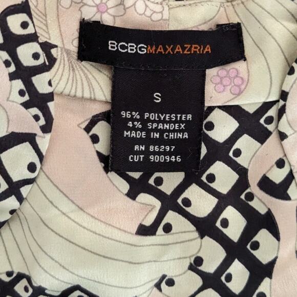 Y2K BCBG Silky Wrap Cheongsam Neck Blouse - Picture 5 of 10